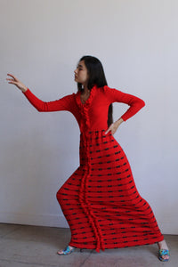 Crissa Linea Italiana Wool Maxi Dress