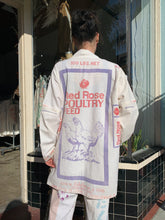 Load image into Gallery viewer, Red Rose Feed Sack Jacket