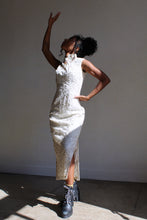 Load image into Gallery viewer, Metallic Lace Swirls Cheongsam Qipao