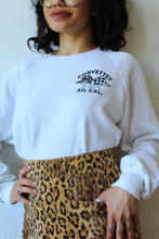 Load image into Gallery viewer, Vintage Corvettes So. Cal White Raglan Pullover Sweater