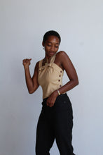 Load image into Gallery viewer, Vintage 1940s Inspired Sand Crop Top