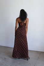 Load image into Gallery viewer, 1970s Brown Knit Floral Print Sundress