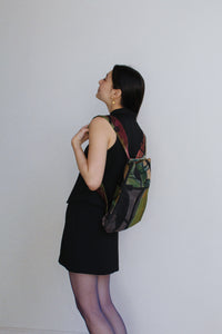 1990s Art to Wear Canvas Backpack