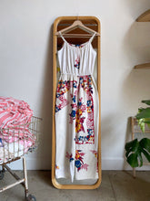 Load image into Gallery viewer, Hibiscus Floral Tablecloth Jumpsuit ~ Large US 12-14