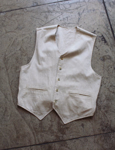 90s Reversible Linen Vest