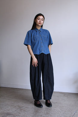 City Blue Denim Button Up