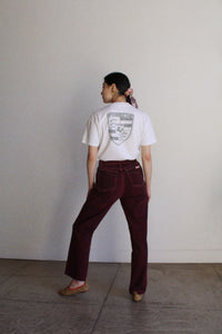 1990s Calvin Klein Burgundy Jeans