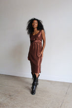 Load image into Gallery viewer, 1980s Brown Metallic Skirt Set