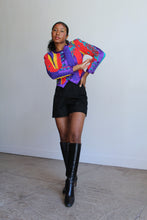 Load image into Gallery viewer, 1980s Jeanne Marc Colorful Silk Quilted Jacket