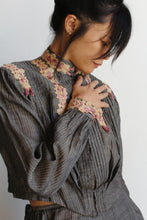 Load image into Gallery viewer, Victorian Grey Pinstripe Dress Set