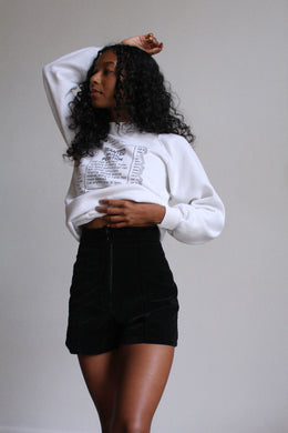 Black Velvet Mini Shorts
