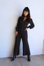 Load image into Gallery viewer, 1970s Polka Dot Rayon Empire Waist Jumpsuit