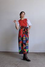 Load image into Gallery viewer, 1970s Patchwork Pinafore Wrap Dress