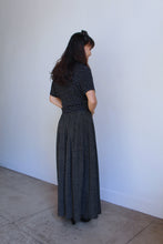 Load image into Gallery viewer, 1980s Perry Ellis Black &amp; White Silk Grid Skirt