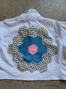 Antique Butterfly Patchwork Blouse