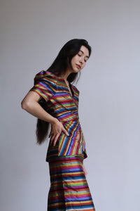 Jewel Silk Striped Suit