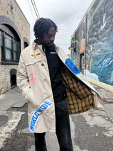 Load image into Gallery viewer, Cool Hand Luke Vintage Patchwork Trench Coat