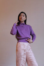 Load image into Gallery viewer, 1980s Lavender Wool Cowl Neck Sweater