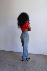 1980s Red Letter Pullover Sweater Vest