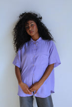 Load image into Gallery viewer, 1990s Brass Plum Lilac Blouse