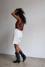 Load image into Gallery viewer, 1990s Cream Silk Lounge Shorts