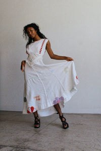 Happy Day Antique Linen Patchwork Dress