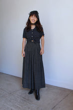Load image into Gallery viewer, 1990s Black Polka Dot Blouse w/ Peter Pan Collar