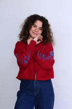 Load image into Gallery viewer, 1990s Ocean Pacific OP Burgundy Hoodie Zip-Up Sweatshirt