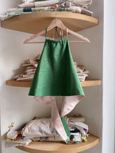 Load image into Gallery viewer, Green Moire x ICY Pink Reversible Halter Top