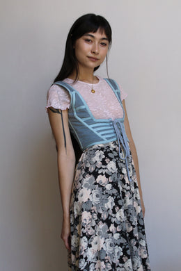 Pink Lace Babydoll Blouse