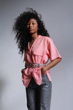 Load image into Gallery viewer, 1980s Kenzo Peach Linen Blouse