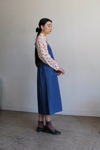 1980s Denim Jumper Dress