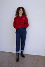 Load image into Gallery viewer, 1990s Ocean Pacific OP Burgundy Hoodie Zip-Up Sweatshirt