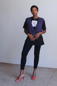 Grid Sweater Vest