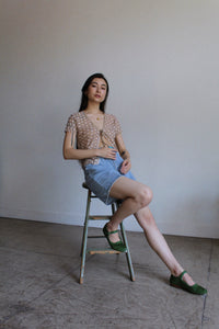1990s Sheer Daisy Lace Blouse
