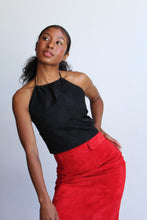 Load image into Gallery viewer, Black Tulips Halter Set
