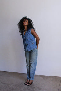 1980s L.L. Bean Denim Utility Vest