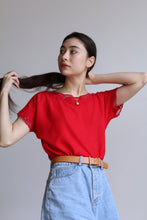 Load image into Gallery viewer, Red Floral Cutout Blouse