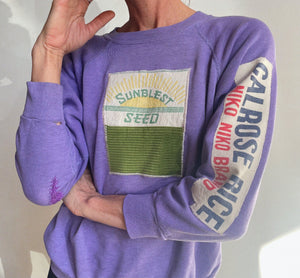 Sunblest Lavender Patchwork Sweater