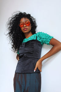 1990s Green Bubble Top