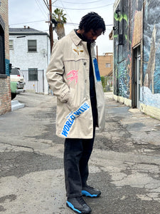 Cool Hand Luke Vintage Patchwork Trench Coat