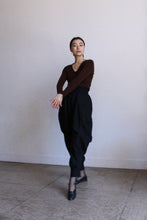 Load image into Gallery viewer, 1970s Esprit De Corp Brown Knit Ballerina Blouse  