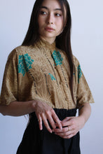 Load image into Gallery viewer, 1980s Silk Bamboo Print Blouse
