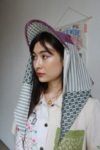 Load image into Gallery viewer, Striped Quilt Top Patchwork Bonnet