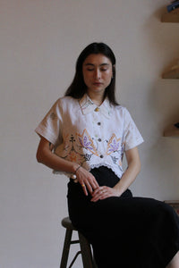 Spread Your Wings Antique Patchwork Crop Top