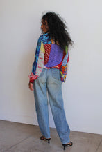 Load image into Gallery viewer, 1990s Nature Print Patchwork Blouse