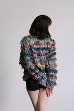 Load image into Gallery viewer, Paula Sweet Muslin Mink Art to Wear Plaid Cotton Pullover Sweater
