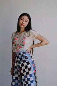 Checkered Quilt Trousers