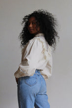 Load image into Gallery viewer, 1980s Romantic Cream Lace Blouse
