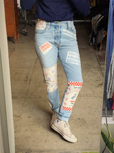 Load image into Gallery viewer, Queen&#39;s Pride Patchwork Levi&#39;s 501